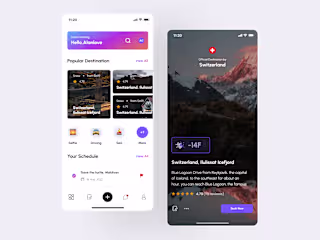 Travel App Design