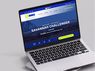 Fresh Website for Pro Tennis Tournament