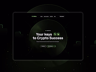 DeFina - Crypto Fund landing page