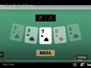 Mobile-Friendly Card Game