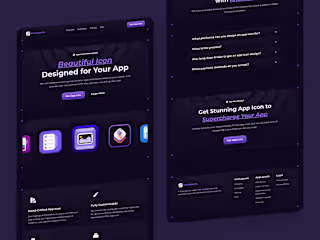 IconLayouts - Landing Page in Framer