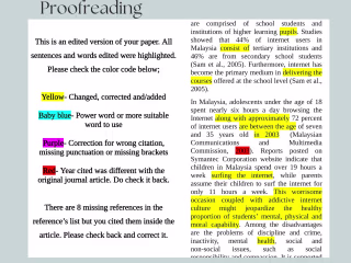 Proofread work