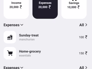 Finance management app UI/UX