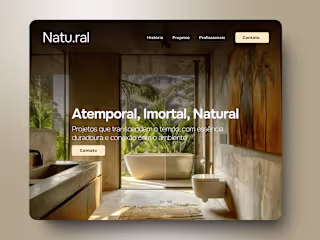 Landing Page for an Architecture Firm