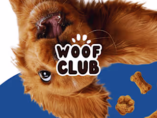 Woof Club: Brand Identity & Packaging Design—Pet Shop Brand 
