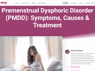 Premenstrual Dysphoric Disorder (PMDD): Symptoms, Causes & Trea…