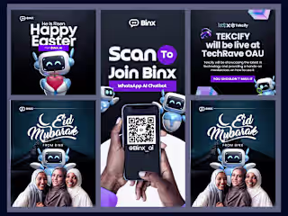 Binx AI Social Media Flyer Designs :: Behance