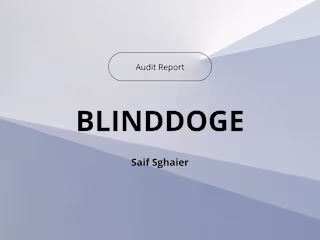 Audit Report: BlindDoge Project