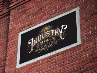 Luxury Vintage Victorian Logo for Industry Coffee Co. :: Behance