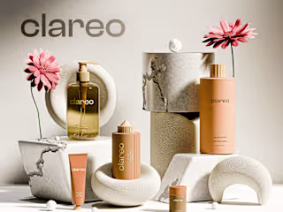 CLAREO: Graphic Design | 3D Motion Cosmetics | Branding