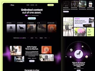 AI Content Generation Website Designed & Developed in Webflow