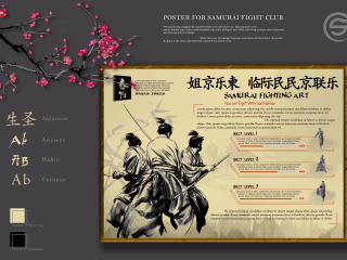 Samurai Fight Club Poster