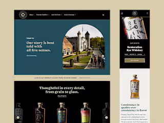Castle & Key Distillery - Website Design