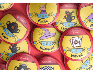 Quizwiz | Sticker & Badge Design