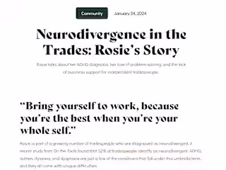 Neurodivergence in Trades Interview Series for TaskHer