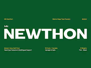 MN Newthon - Versatile Variable Font