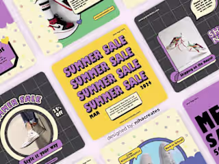 Retro Social Media Post Template