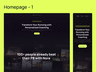 Tempo - A Framer template for personal trainers