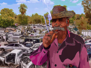 Cool dude junkyard GTA 2nd style