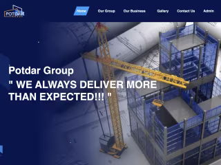Potdar Group (Design + UI/UX+ Website + CMS)