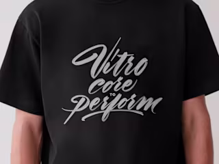 
Vitro Sportswear t-shirt lettering work