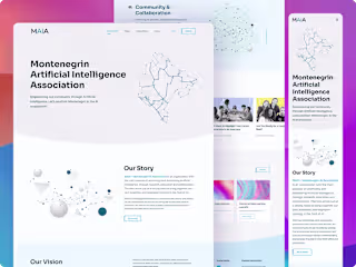 Website Design (UI/UX) for AI Association | Figma