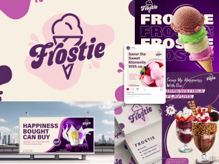 Ice Cream Shop | Logo And Brand Identity on Behance