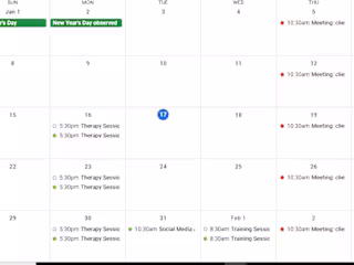 Calendar Management