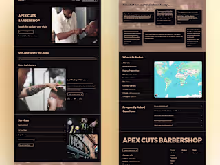 Barbershop Website | Framer Template