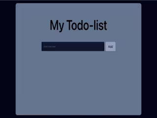 My TodoList