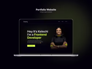Developer Portfolio Website Design UX/UI on Behance