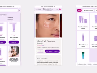 A custom & responsive design for a Ecommerce Beauty Brand