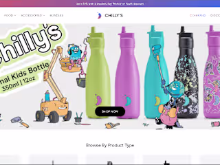 Shopify Website Design For Ecommerce Business (Chilly's Bottles)