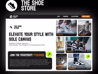 THE SHOE STORE | Hero section design | figma :: Behance