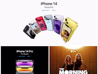 Redesigned Apple site