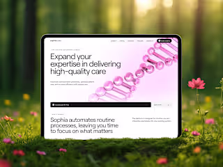 SaaS Landing Page for HealthTech/MedTech B2B Company