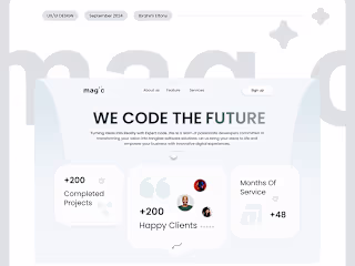 magic - Development Agency | Website | UX/UI :: Behance