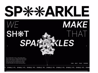 Sparkle® on Instagram: "CHROME THEMED LANDING PAGE!"