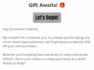H&M Email Copy 