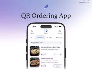 QR Ordering App - UI / UUX Case Study