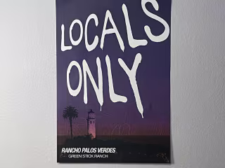 "Locals Only" Print