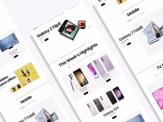 Samsung Website Redesign