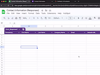 HubSpot integration with Google Sheets and Google Form