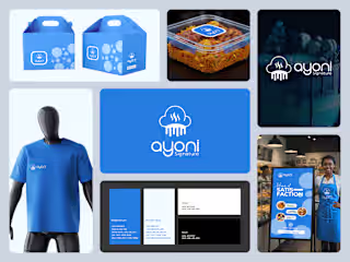Modern Food Business Branding – Logo, Packaging & Social Media