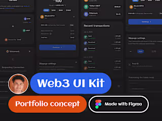 Concept –– web3/crypto UI components