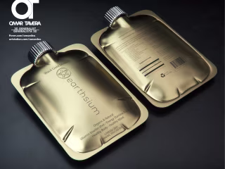 Earsium water pouch mockup