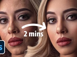 Retouching a photo with PSD