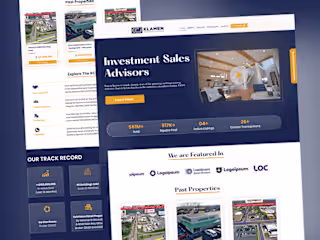 Real Estate Landing Page Design - Renter web landing ui