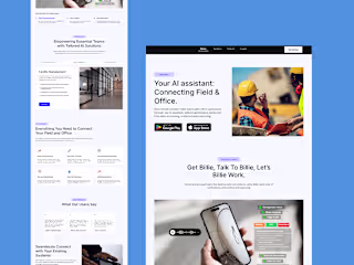 Redesigned the Billie AI Landing Page.