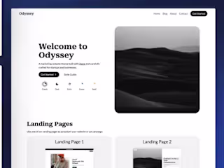 Odyssey Astro Theme | A Marketing Website Theme for Startups an…